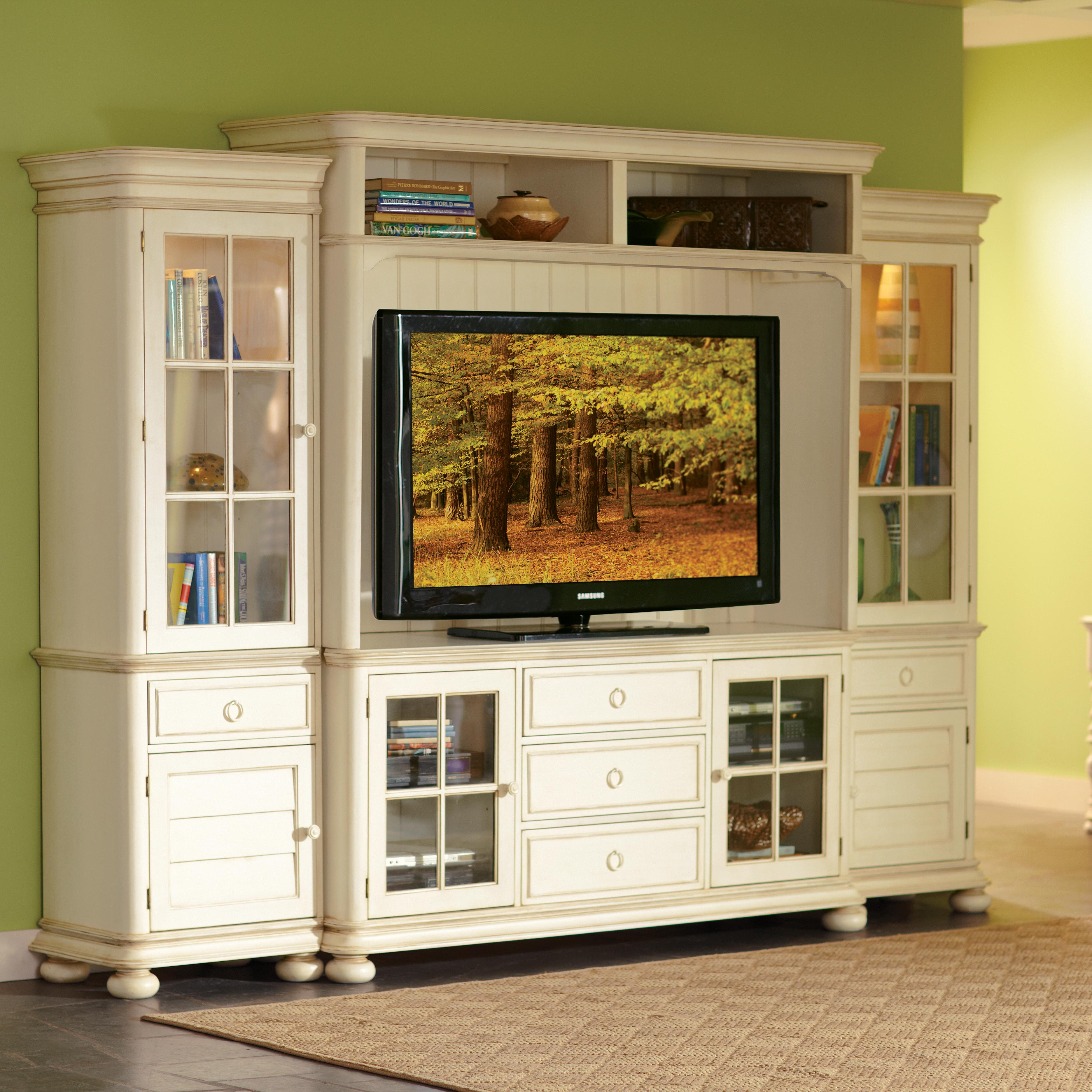 Riverside Furniture Placid Cove Entertainment Wall Unit with Panel